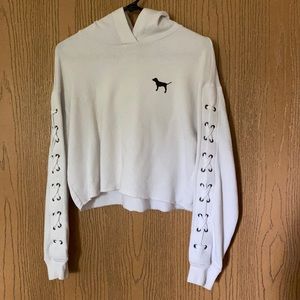 Victoria Secret Pink Cropped Hoodie